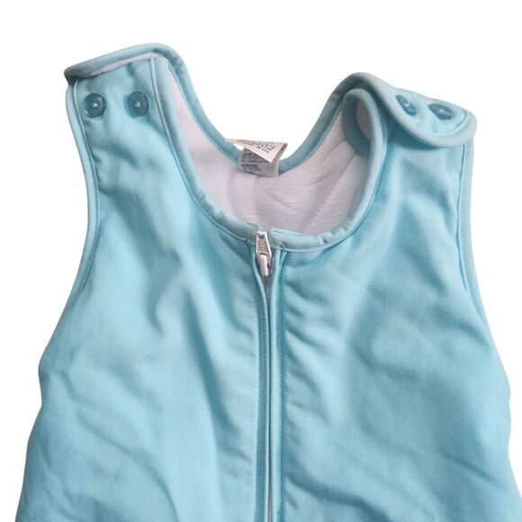 Vintage Weather Tamer Snow Bibs Size 18 Months Blue Quilt Lined One Piece - Picture 3 of 11